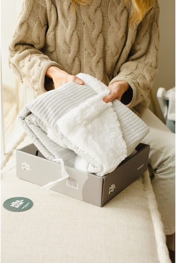 Interbaby Blanket Nursery Swaddling Blankets Bee Nest Gray 80x110cm
