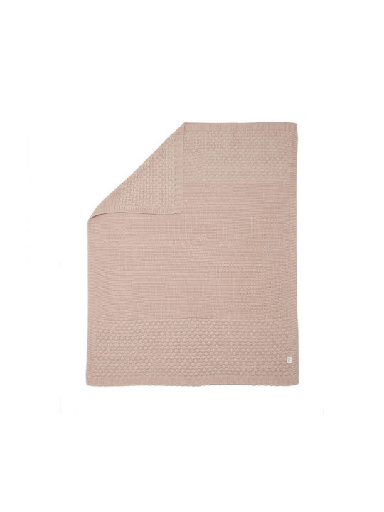 Mamas & Papas Blanket Nursery Swaddling Blankets Knitted Pink 70x90cm