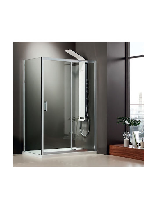 Drawer Cabinet Sliding Door 164-167x185 Axis Slider 1+1 Clean Glass