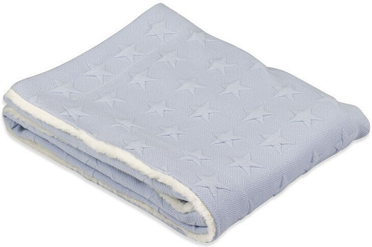 Interbaby Одеяло Детски пелени за пелени Universo Флийс Син 80x110см.