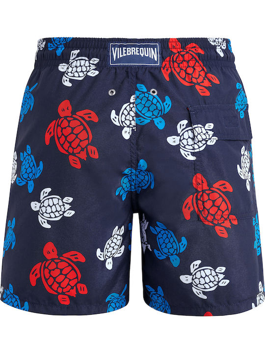 Men's Swimwear Shorts Marine Blue with Patterns