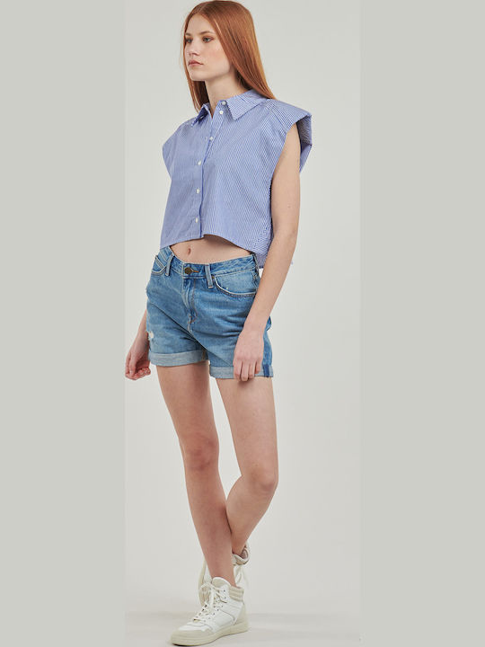 Women's Sleeveless Shirt Blue
