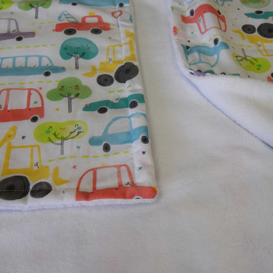 Decocraft Blanket Nursery Swaddling Blankets Cars Cotton Multicolour 75x75cm