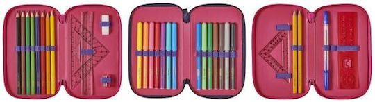 Herlitz Love 50038763 Pencil Case Full with 3 Compartments