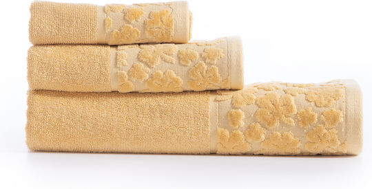 Nef-Nef Homeware Πετσέτα Προσώπου Sierra 50x90εκ. Honey Βάρους 500gr/m²