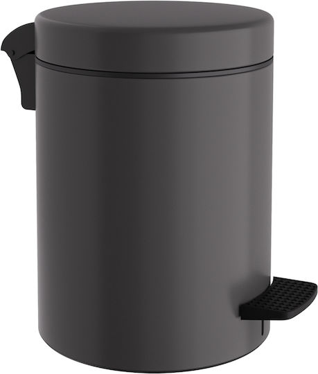 Pam & Co Plastic Perie de toaletă Închidere lentă 3lt Gri