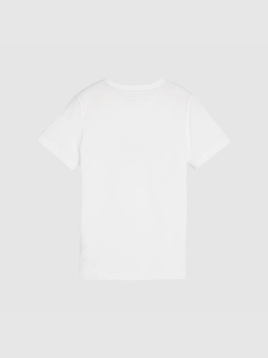 Puma Kids T-shirt White Logo Tee