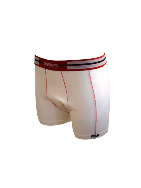 Apple Boxer Boxeri pentru bărbați White/red 1Pachet