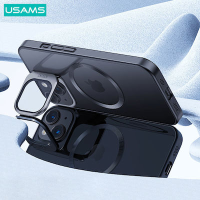 Usams Geying Us-bh854 Back Cover Plastic / Silicone Transparent/Blue (iPhone 15)