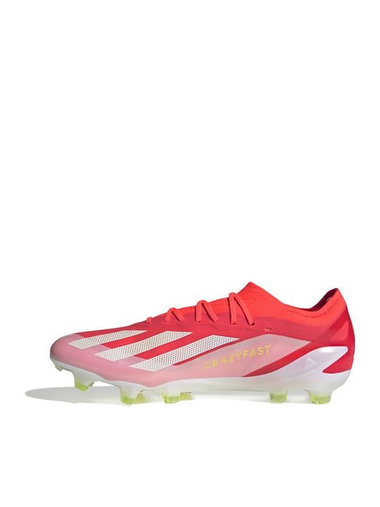 adidas X Crazyfast Elite Football Shoes with Cleats Solar Red / Cloud White / Team Solar Yellow 2
