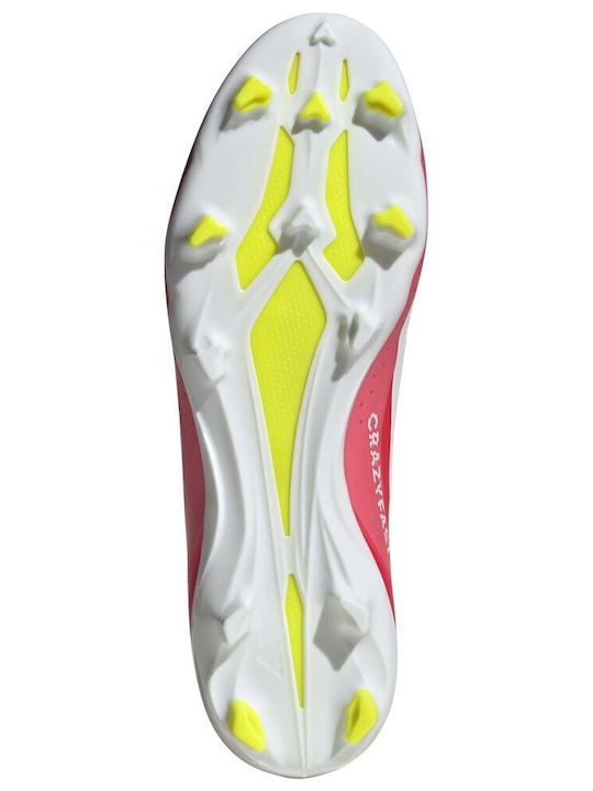 adidas X Crazyfast League Football Shoes with Cleats Solar Red / Cloud White / Team Solar Yellow 2