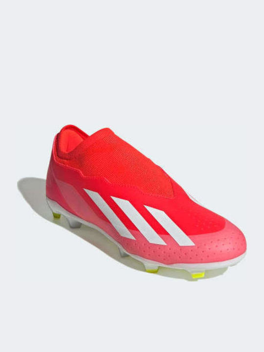 adidas X Crazyfast League Football Shoes with Cleats Solar Red / Cloud White / Team Solar Yellow 2