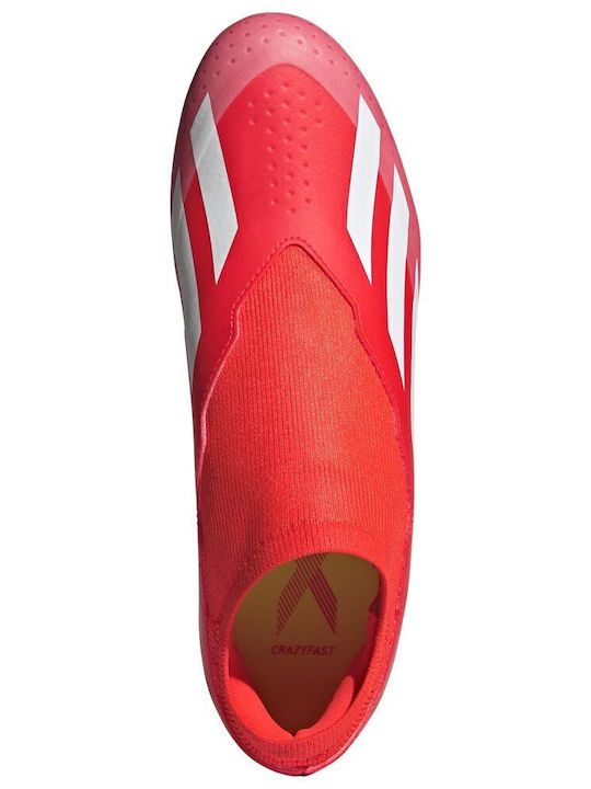 adidas X Crazyfast League Football Shoes with Cleats Solar Red / Cloud White / Team Solar Yellow 2