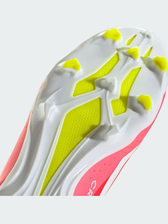 adidas X Crazyfast League Football Shoes with Cleats Solar Red / Cloud White / Team Solar Yellow 2