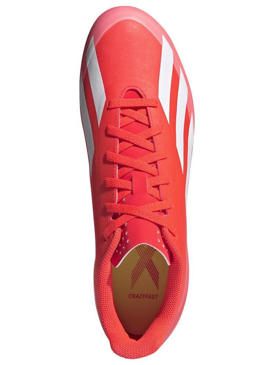 adidas X Crazyfast Club Football Shoes with Cleats Solar Red / Cloud White / Team Solar Yellow 2
