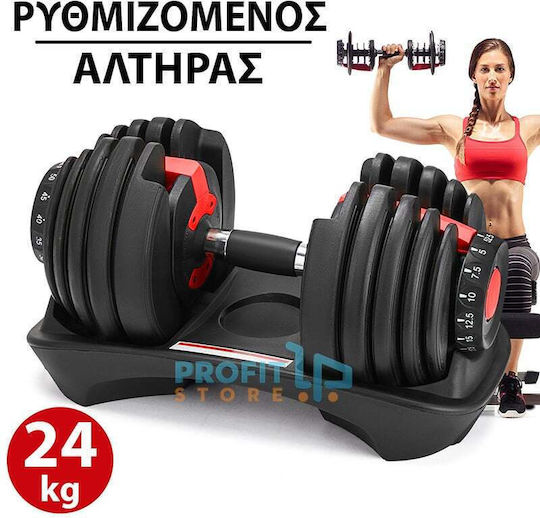 SmartBell Dumbbell 1x 24kg with Stand