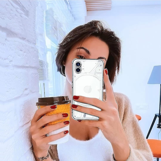 Techsuit Shockproof Clear Umschlag Rückseite Silikon Transparent (Nichts Telefon (1))
