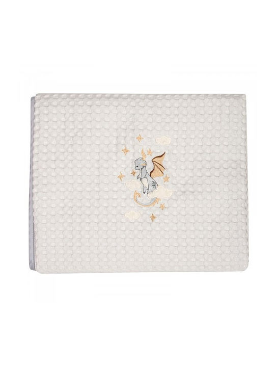 Greenwich Polo Club Blanket Nursery Swaddling Blankets Waffle White White|grey 75x110cm