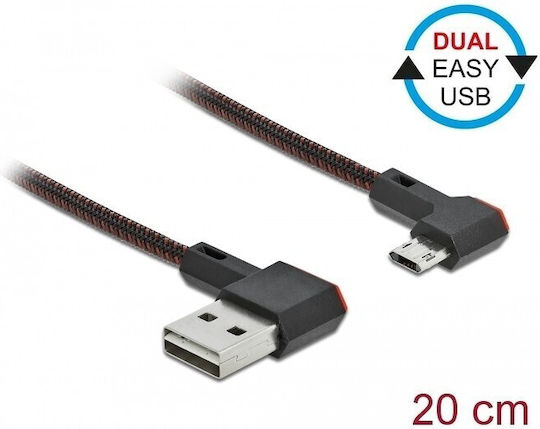 DeLock 0.2m Regular USB 2.0 to micro USB Cable (85269)