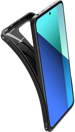 Spigen Rugged Armor Back Cover Σιλικόνης 2mm Μαύρο (Redmi Note 13 4G)