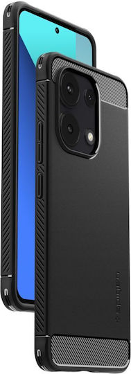 Spigen Rugged Armor Back Cover Σιλικόνης 2mm Μαύρο (Redmi Note 13 4G)