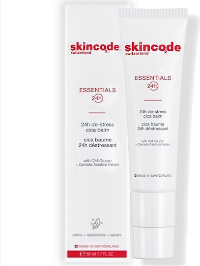 Skincode Essentials 24ωρο Balm Προσώπου Ημέρας κατά της Ερυθρότητας με Υαλουρονικό Οξύ & Κολλαγόνο 50ml