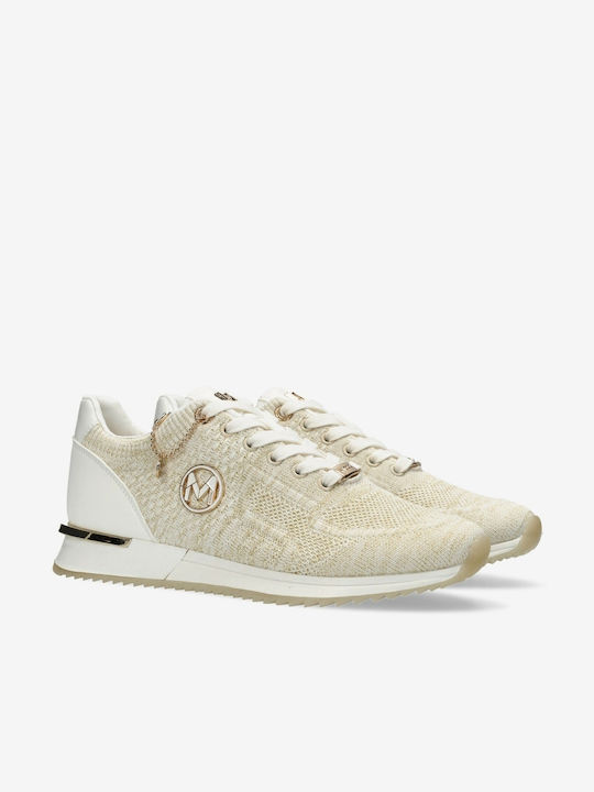 Mexx Gitte Glitter Damen Sneakers Off White