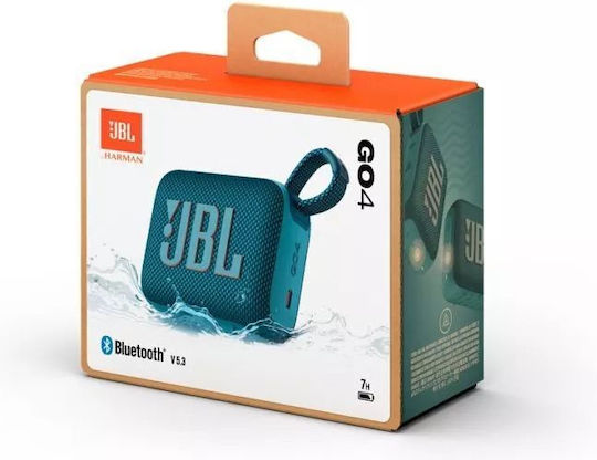 JBL Go 4 Waterproof Bluetooth Speaker 4.2W with Battery Life up to 7 hours Blue