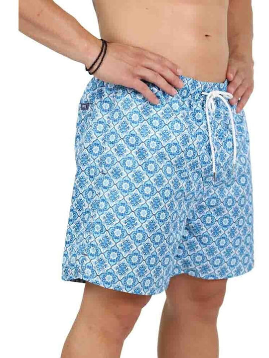 Men's Swimwear Shorts Blue Floral
