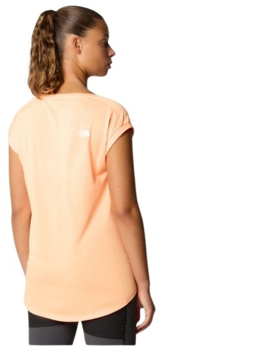 The North Face Damen Sportlich T-shirt Orange