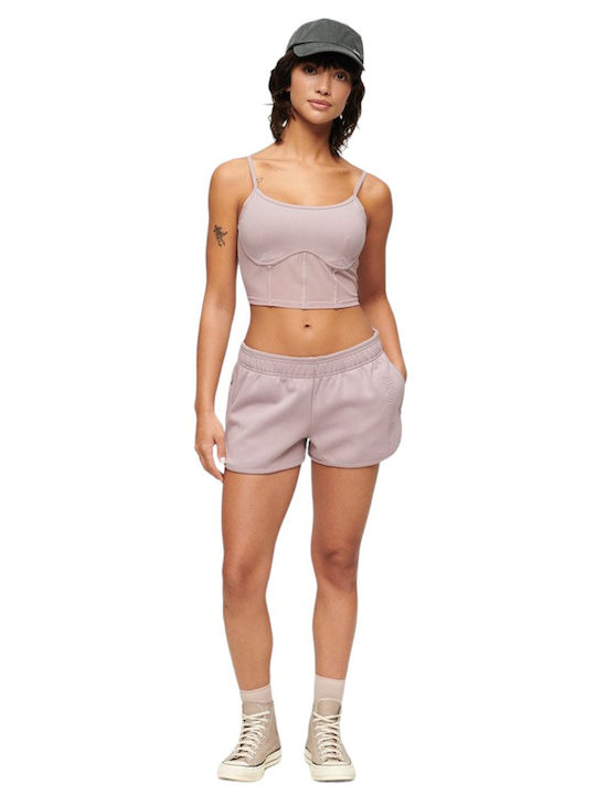 Women's Blouse Corset with Straps Purple