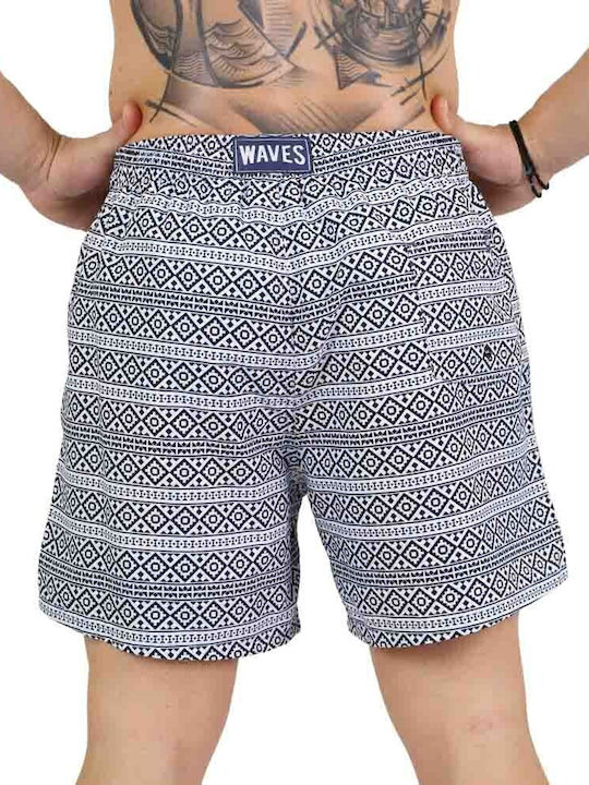 Waves Herren Badebekleidung Shorts Blue