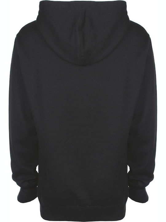 Kontrast Hoodie FDM FH002 Schwarz/Sportgrau