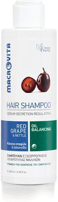 Macrovita Red Grape & Nettle Shampoos for Oily Hair 200ml