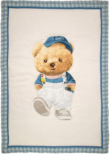 Greenwich Polo Club Baby Quilt 8842 110x150cm Grey, Beige, Blue