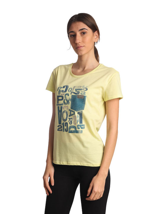 Paco & Co Feminin Tricou Galben