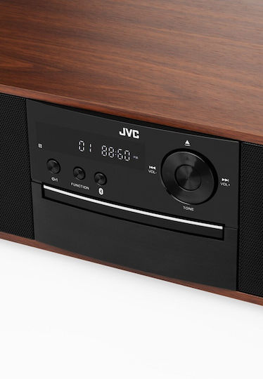 JVC Soundsystem 2 RD-E761 16W mit CD Player und Bluetooth Braun