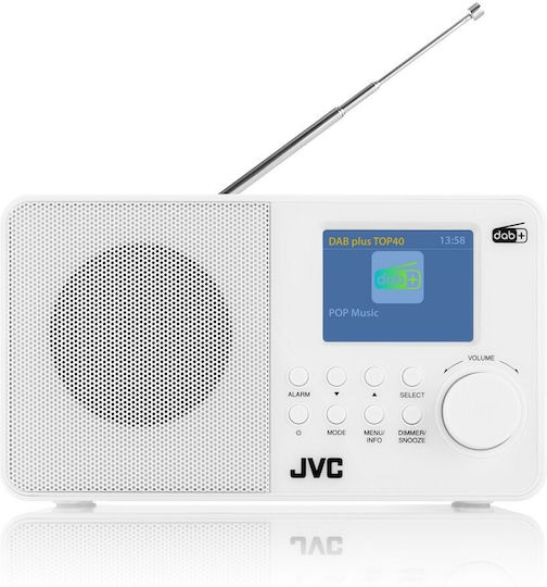 JVC RA-E611W-DAB Cu baterie DAB+ Alb