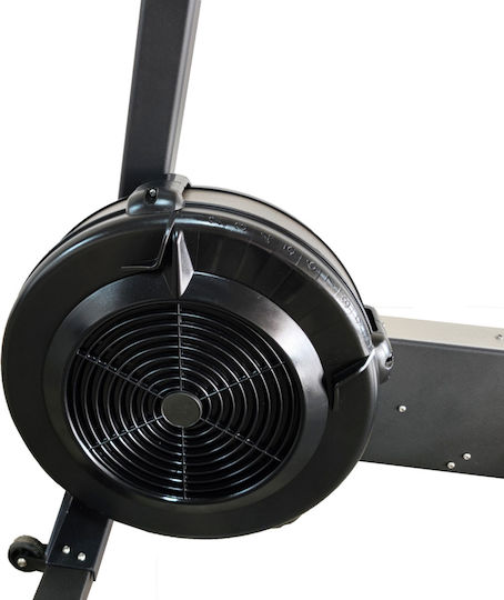 Luxury Fitness Upright Exercise Bike with Air Resistance and Wheels