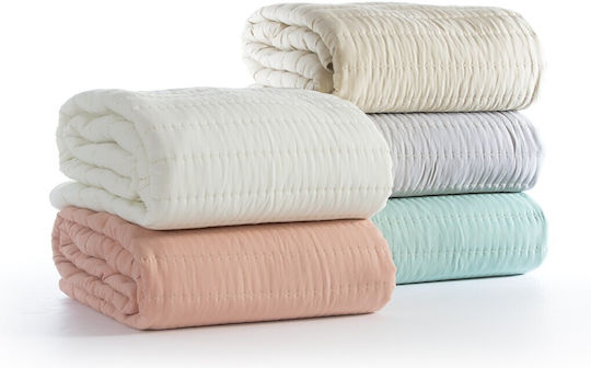 Nef-Nef Homeware Colorfull Tagesdecke Übergröße Mikrofaser Ecru 230x240cm