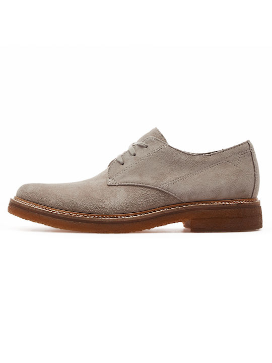 Clarks Suede Ανδρικά Casual Παπούτσια Γκρι