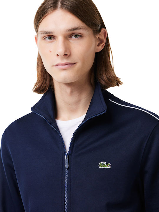 Lacoste Ανδρική Φούτερ Ζακέτα Navy Μπλε