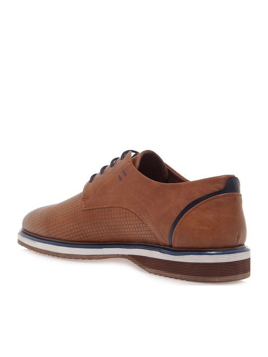 Men's Synthetic Leather Casual Shoes Tabac Brown