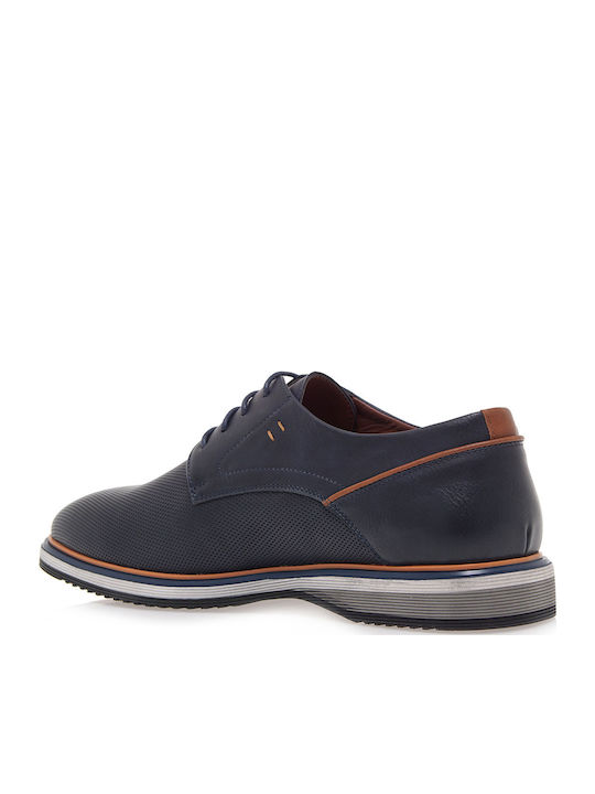 Men's Synthetic Leather Casual Shoes Blue