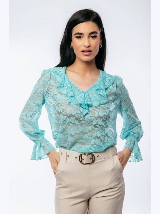 BelleFille Women's Blouse with Lace Veraman