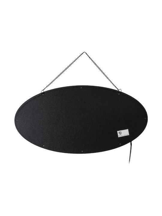 Globostar 75687 Φωτιστικό Ταμπέλα Led Οβάλ Σήμανσης Coffee Πρίζα Ac 230v Μ48 X Π1.8 X Υ24.5cm