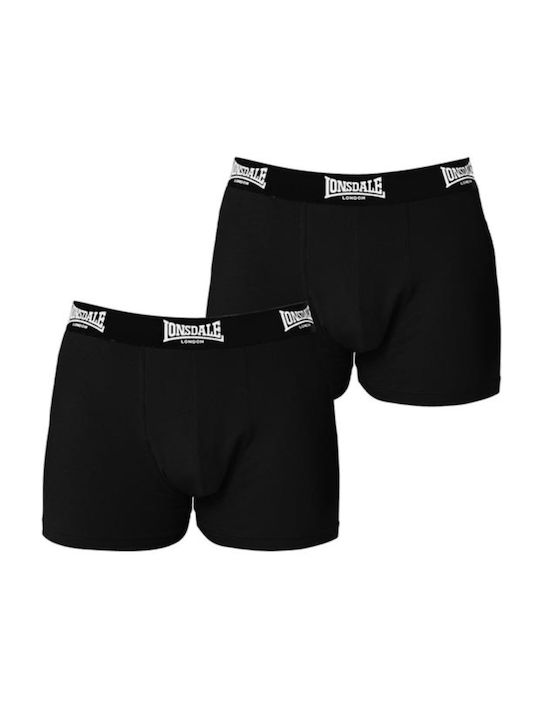 Lonsdale Men's Boxers Black 2Pack