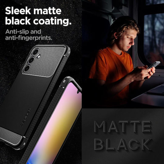 Spigen Rugged Armor Back Cover Silicone 2mm Black (Samsung Galaxy A25 5G)