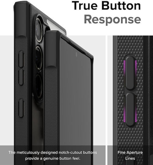 Ringke Back Cover din Plastic Negru (Samsung Galaxy S24 Ultra)