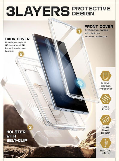 Supcase Unicorn Beetle Pro Back Cover Plastic Transparent (Samsung Galaxy S24 Ultra)